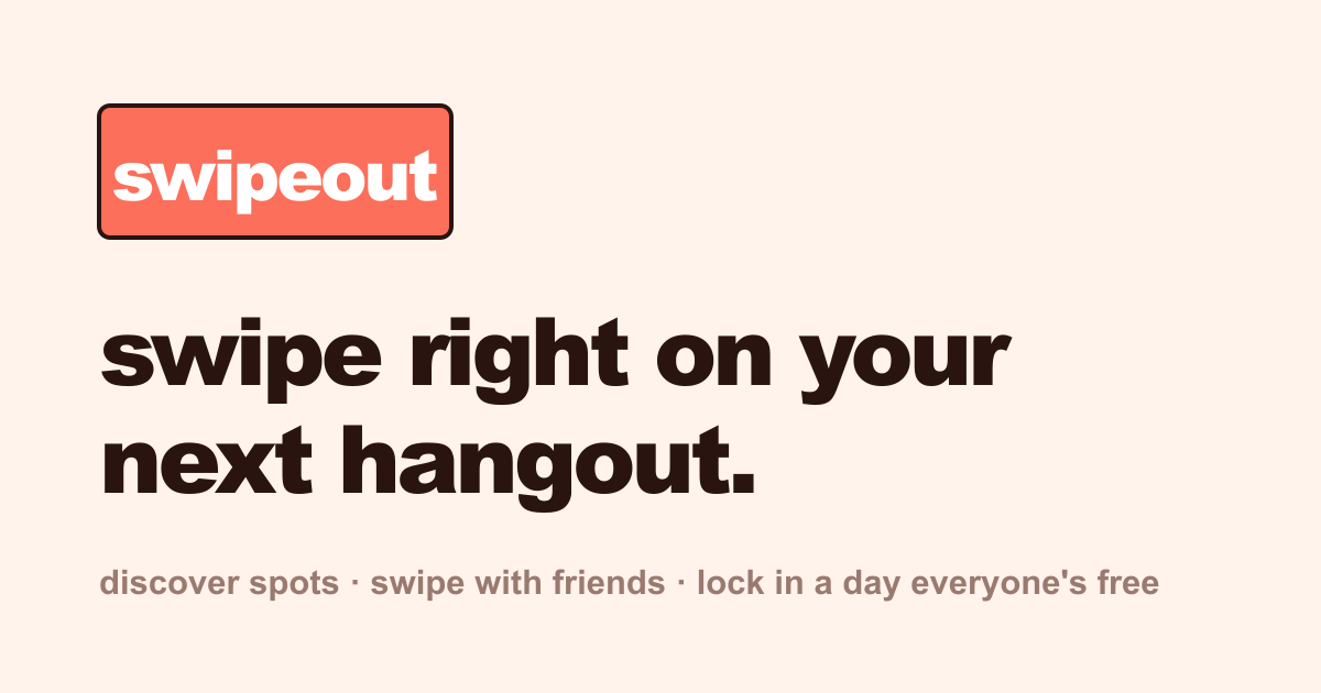 Built an app because my friends could never agree on where to go logo